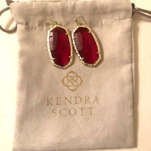 Kendra Scott Danielle Earrings in Red Berry